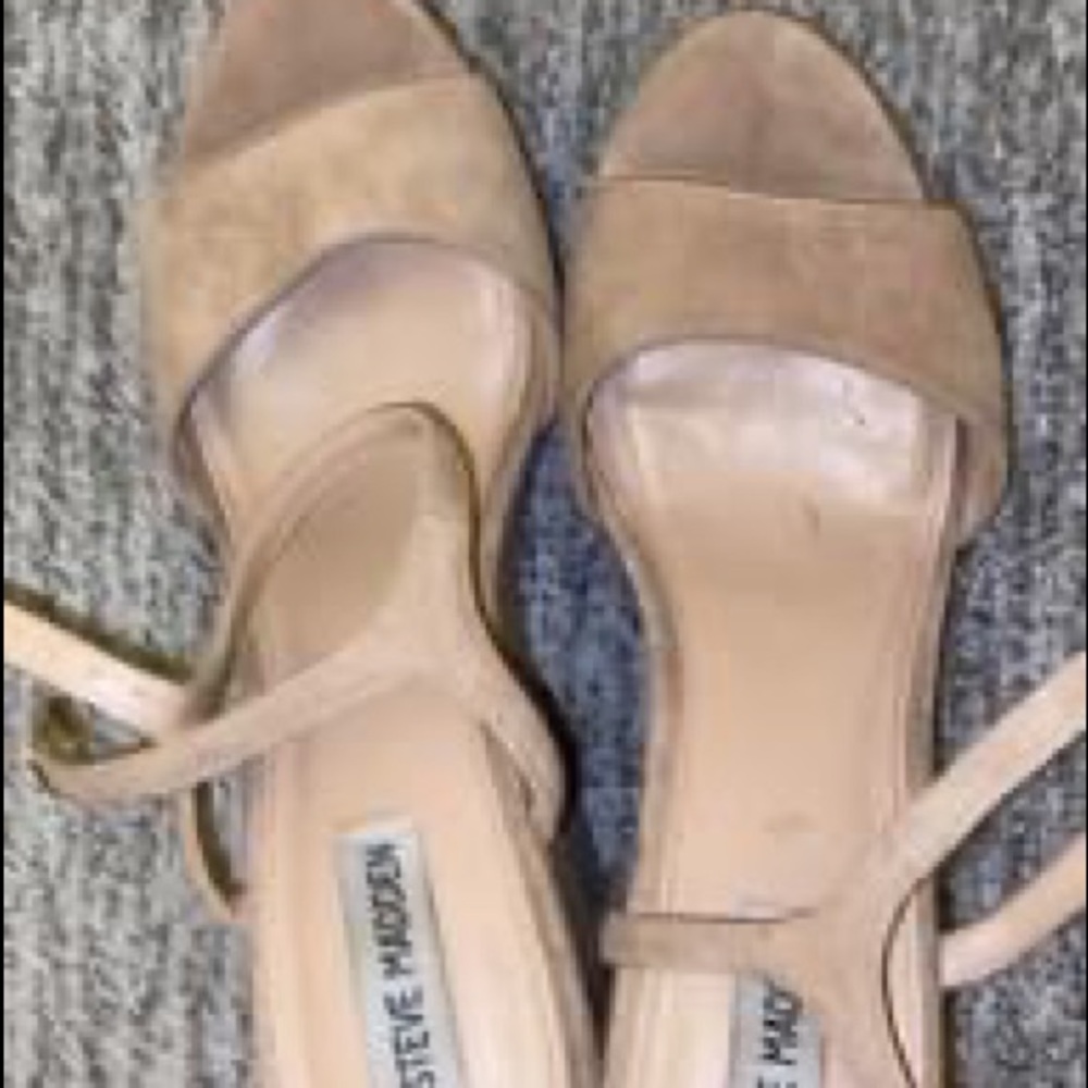 Steve Madden wedges worn once for a wedding